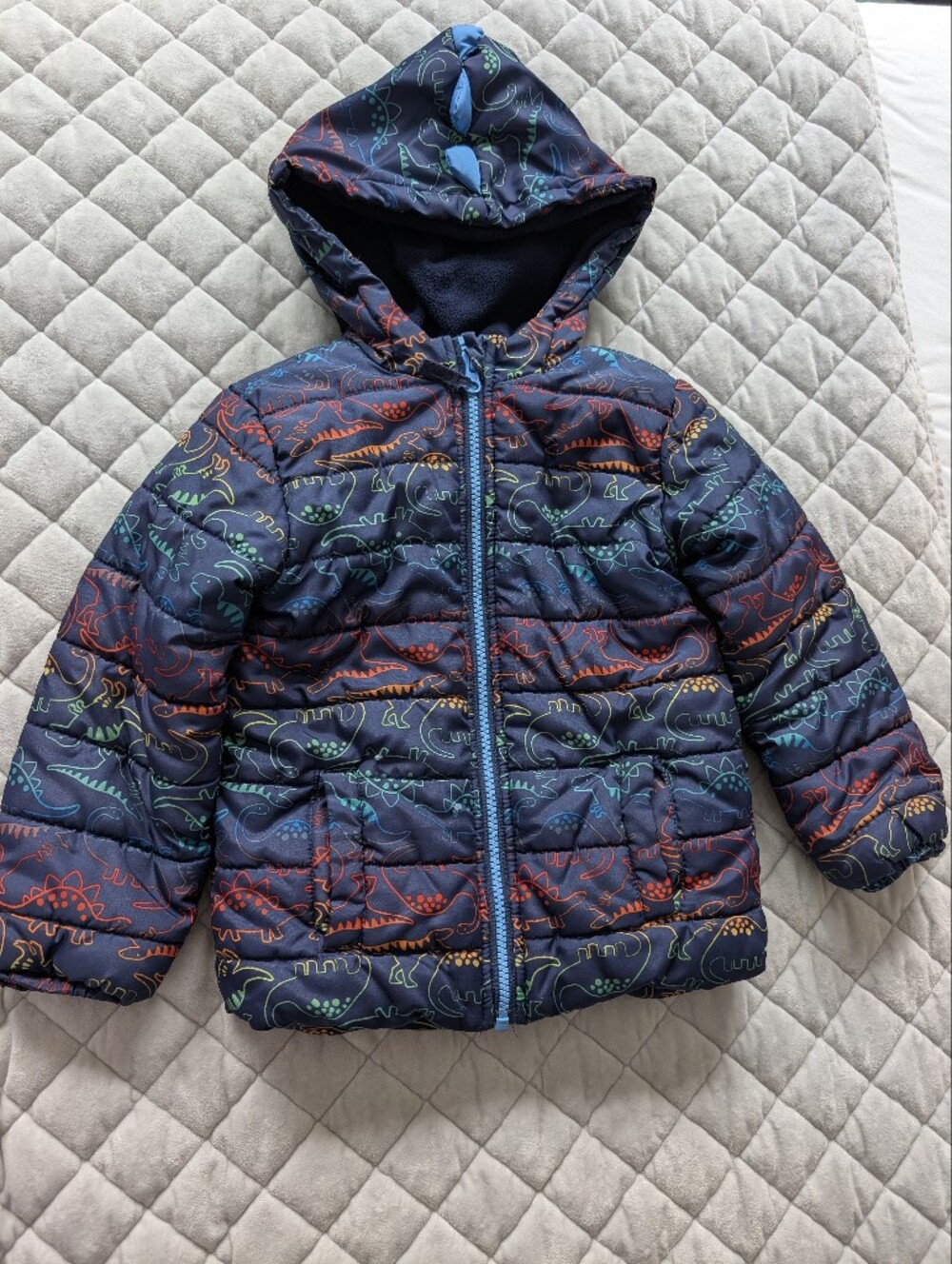 Little Me Toddler Dinosaur Puffy Winter Coat, Size 4T
